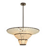 Arteriors - DMI29 - Four Light Chandelier - Lulu - Bronze/Organic Frosted