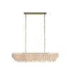 Arteriors - DLS17 - Six Light Linear Chandelier - Cabo - Ivory/Antique Brass