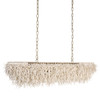 Arteriors - DLS17 - Six Light Linear Chandelier - Cabo - Ivory/Antique Brass
