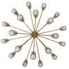 Arteriors - DLC55 - 20 Light Chandelier - Loryn - Antique Brass/White
