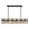 Arteriors - DLC49 - Six Light Linear Chandelier - Vetrina - Molten Umber/English Bronze