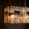 Arteriors - DLC49 - Six Light Linear Chandelier - Vetrina - Molten Umber/English Bronze
