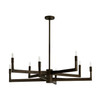 Arteriors - DLC46 - Eight Light Chandelier - Griff - English Bronze/English Bronze