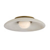 Arteriors - DFC37 - LED Flush Mount - Stella - White/Antique Brass