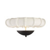 Arteriors - DFC36 - LED Flush Mount - Camella - Ivory/English Bronze