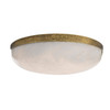 Arteriors - DFC33 - LED Flush Mount - Elara - White/Antique Brass