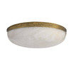 Arteriors - DFC33 - LED Flush Mount - Elara - White/Antique Brass
