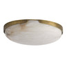 Arteriors - DFC33 - LED Flush Mount - Elara - White/Antique Brass