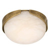 Arteriors - DFC30 - LED Flush Mount - Elara - White/Antique Brass