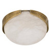 Arteriors - DFC30 - LED Flush Mount - Elara - White/Antique Brass