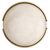 Arteriors - DFC30 - LED Flush Mount - Elara - White/Antique Brass
