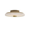 Arteriors - DFC27 - LED Flush Mount - Moers - White/Antique Brass