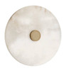 Arteriors - DFC27 - LED Flush Mount - Moers - White/Antique Brass
