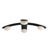 Arteriors - DFC26 - LED Flush Mount - Axia - Blackened Iron/Matte Opal