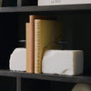 Arteriors - ATI12 - Bookends, Set of 2 - Pedra - White/Blackened Iron