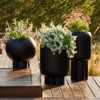 Arteriors - AVS16 - Outdoor Planter - Lorenzo - Matte Black