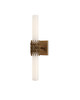 Currey and Company - 5800-0069 - Two Light Wall Sconce - Brietta - Opaque White/Antique Brass
