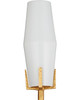 Currey and Company - 5000-0285 - Two Light Wall Sconce - Mathilda - White/Matte Gold