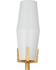 Currey and Company - 5000-0284 - Two Light Wall Sconce - Mathilda - White/Matte Gold