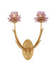 Currey and Company - 5000-0278 - Two Light Wall Sconce - Marilee - Pink/Dutch Gold Leaf