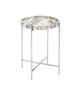 Currey and Company - 4000-0242 - Accent Table - Freya - Natural/Nickel