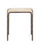 Currey and Company - 4000-0221 - Side Table - Crema - Natural/Bronze