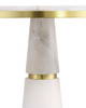 Currey and Company - 3000-0320 - Drinks Table - Eleanora - Natural/Natural Brass
