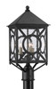 Currey and Company - 9600-0001 - Three Light Post Mount - Ripley Collection - Midnight