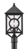 Currey and Company - 9600-0001 - Three Light Post Mount - Ripley Collection - Midnight