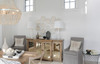 Currey and Company - 9202 - Three Light Chandelier - Chanteuse Collection - Silver Granello