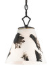 Currey and Company - 9000-0577 - One Light Pendant - Peppard Black & White Pendant - Black/White