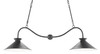Currey and Company - 9000-0533 - Two Light Chandelier - Bartel Chandelier - Black Bronze/Sugar White
