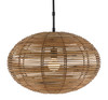 Currey and Company - 9000-0463 - One Light Pendant - Vanadis Pendant - Satin Black/Natural