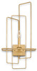 Currey and Company - 5163 - One Light Wall Sconce - Metro Collection - Contemporary Gold Leaf
