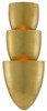 Currey and Company - 5000-0131 - Three Light Wall Sconce - Canaletto Wall Sconce - Contemporary Gold Leaf/Painted Gold