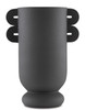 Currey and Company - 1200-0405 - Vase - Happy 40 Collection - Textured Black