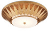 Currey and Company - 9999-0055 - LED Flush Mount - Floris - Autumn Gold/White