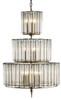 Currey and Company - 9309 - 12 Light Chandelier - Bevilacqua - Silver Leaf