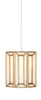 Currey and Company - 9000-0888 - One Light Pendant - Daze - Antique Brass/White/Silver