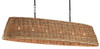 Currey and Company - 9000-0462 - Six Light Chandelier - Basket - Blacksmith/Natural
