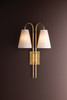Corbett Lighting - 585-02-VB - Two Light Wall Sconce - Limoges - Vintage Brass