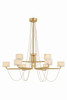 Corbett Lighting - 578-47-VB - LED Chandelier - Bunda - Vintage Brass