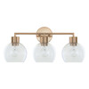 Varaluz - V68841BB - Three Light Bath Vanity - Cortona - Brushed Brass