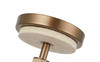 Varaluz - 576S03BG - Three Light Semi-Flush Mount - Rockford - Brontourage/Travartine
