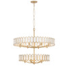 Varaluz - 572P13BK - 13 Light Pendant - Drama Club - Brass Kisser