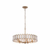 Varaluz - 572P05BK - Five Light Pendant - Drama Club - Brass Kisser