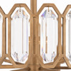 Varaluz - 572P05BK - Five Light Pendant - Drama Club - Brass Kisser