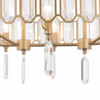 Varaluz - 572N08BK - Eight Light Pendant - Drama Club - Brass Kisser