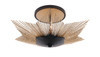 Varaluz - 570S03DBFG - Three Light Semi-Flush Mount - Aristocrat - Dark Bronze / French Gold