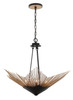 Varaluz - 570P06DBFG - Six Light Pendant - Aristocrat - Dark Bronze / French Gold